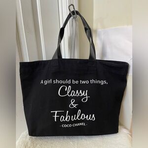 LA Trading Co large tote EUC